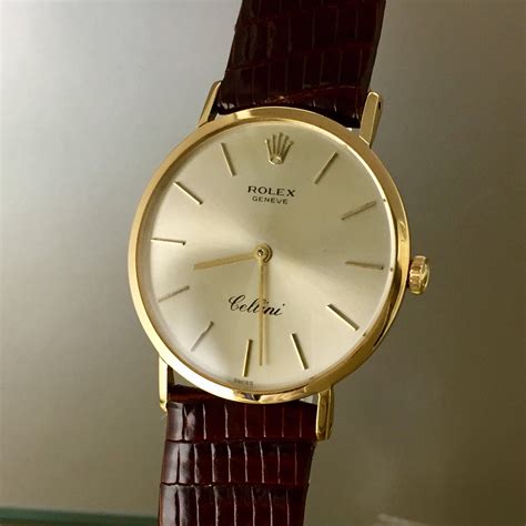 gold cellini rolex|vintage gold rolex cellini watch.